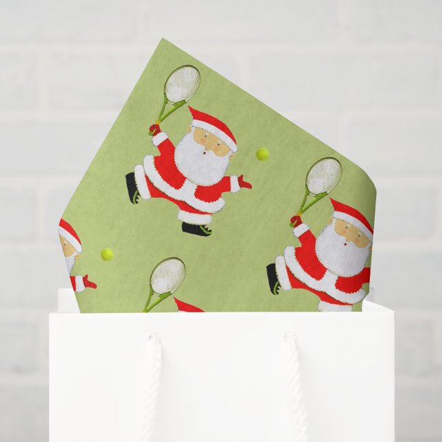 Papier Mousseline Cadeau de Noël de tennis (Sac cadeau)
