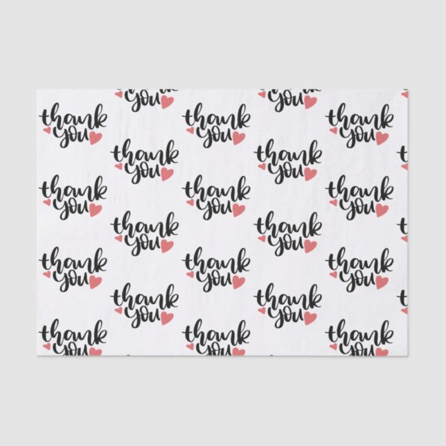 Papier Mousseline Cadeau d'expédition pour petites entreprises Merci (Recto)