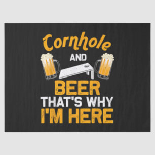 Papier Mousseline Cadeau drôle de Cornhole pour hommes Joueur de Cor