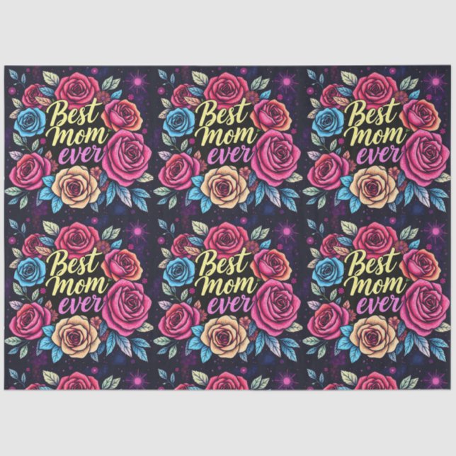 Papier Mousseline Cadeau Luxe Floral Collection populaire (Recto)