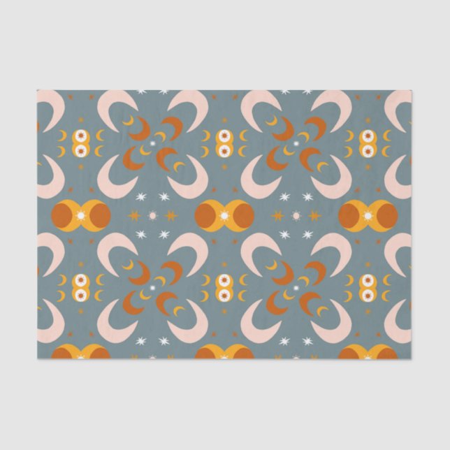 Papier Mousseline Cadeau Motif de lune (Recto)