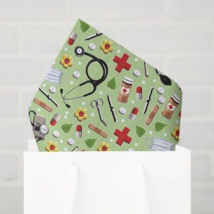 Papier Mousseline Cadeau sur le thème médical
