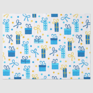 Papier Mousseline Cadeaux de Hanoukka