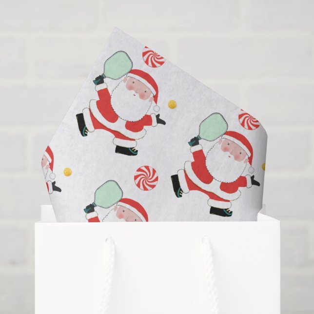 Papier Mousseline Cadeaux de Noël de Pickleball (Sac cadeau)