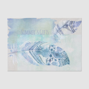 Papier Mousseline Cadeaux de plumes de saumons