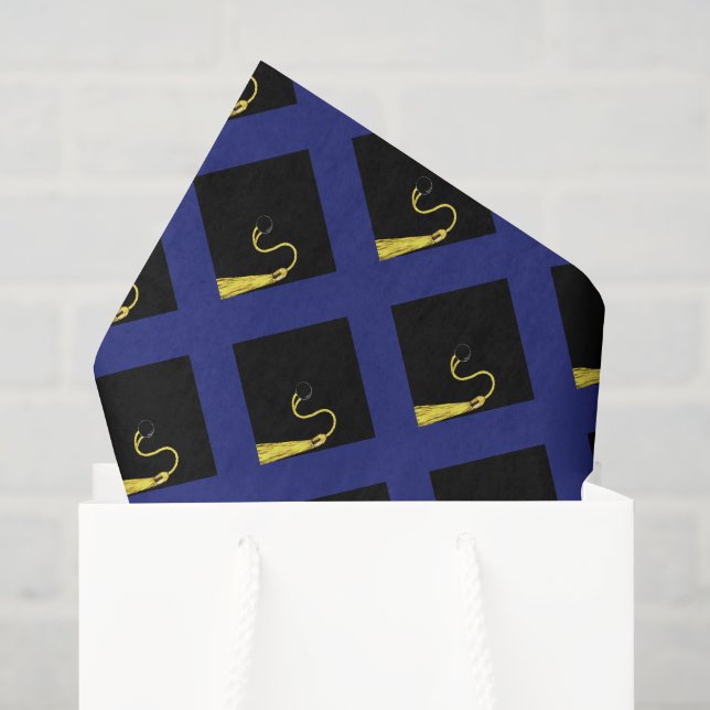 Papier Mousseline Cadeaux de remise de diplôme Bleu (Sac cadeau)