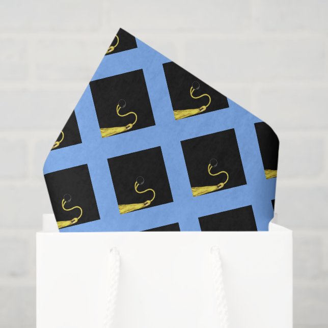 Papier Mousseline Cadeaux de Remise des Diplômes Bleu Clair (Sac cadeau)