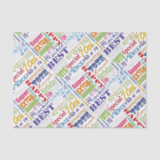 Papier Mousseline Cadeaux Uniques Et Spéciaux 70e Anniversaire