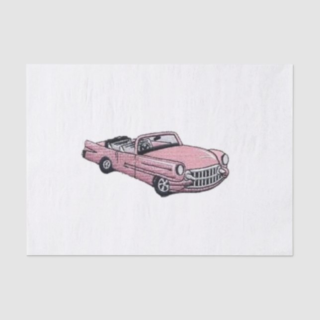 Papier Mousseline Cadillac rose (Recto)