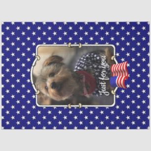 Papier Mousseline Cadre photo personnalisé USA American Flag Patriot