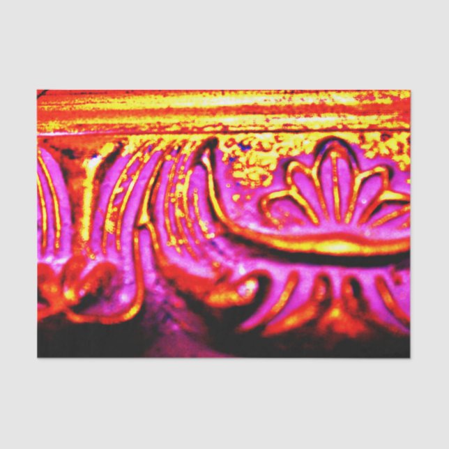 Papier Mousseline Cadre rose (Recto)