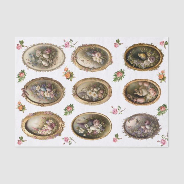 Papier Mousseline Cadres d'oeufs (Recto)