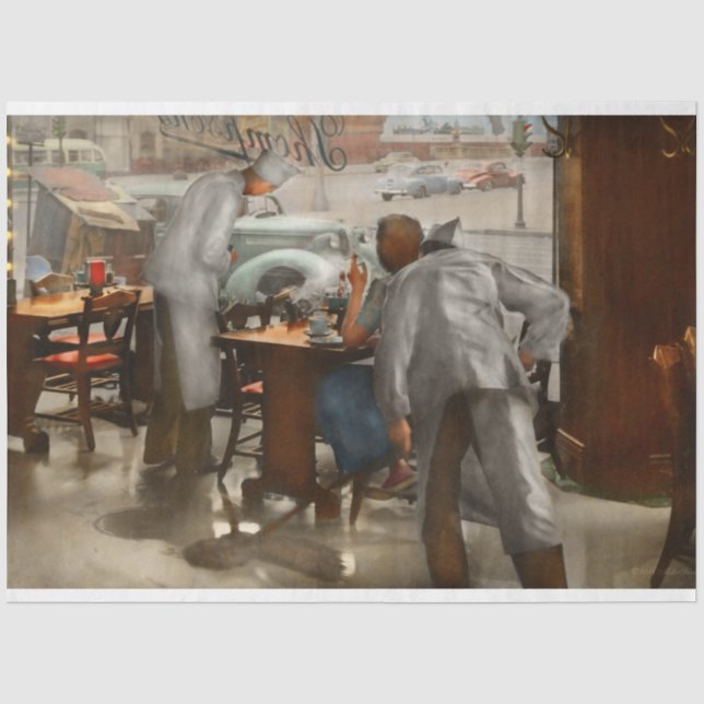 Papier Mousseline Café - Table pour une personne 1941 (Recto)