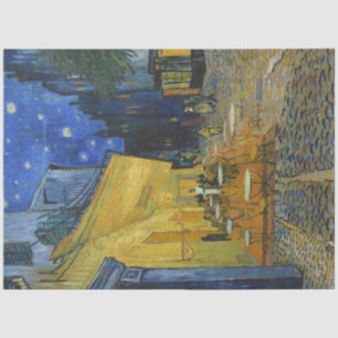 Papier Mousseline Café Terrasse par Vincent Van Gogh