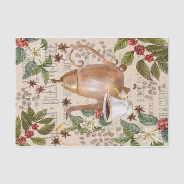 Papier Mousseline Café un (Recto)