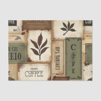 Papier Mousseline Café vintage Chronicles : Ephemera Café