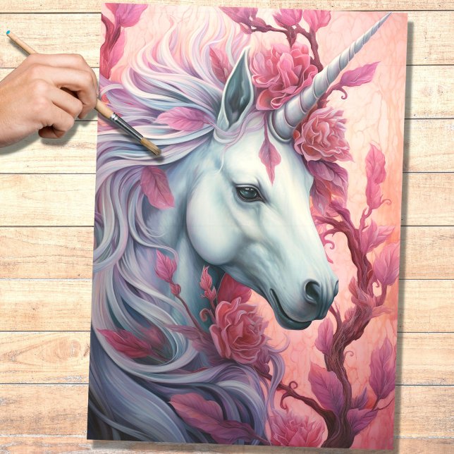 Papier Mousseline Cahier de découpage 7 Unicorne (Créateur téléchargé)
