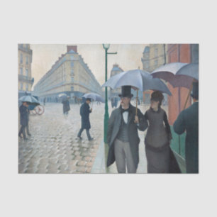 Papier Mousseline Caillebotte Paris Street Rainy Day Peinture
