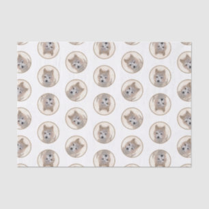 Papier Mousseline Cairn Terrier Puppy Peinture mignonne Original Chi