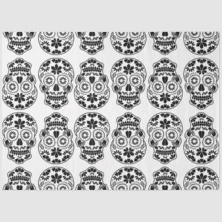 Papier Mousseline Calavera sucre crâne bonbon_floral mexicaine calav