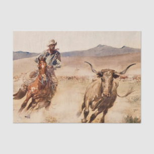 Papier Mousseline « California Vaquero » par Edward Borein