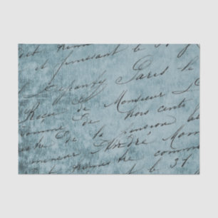 Papier Mousseline Calligraphie vintage