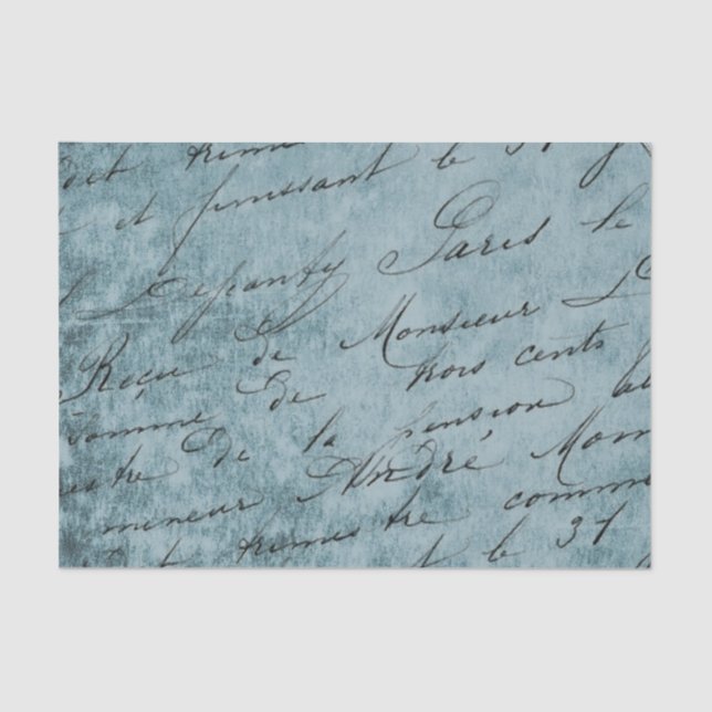 Papier Mousseline Calligraphie vintage (Recto)