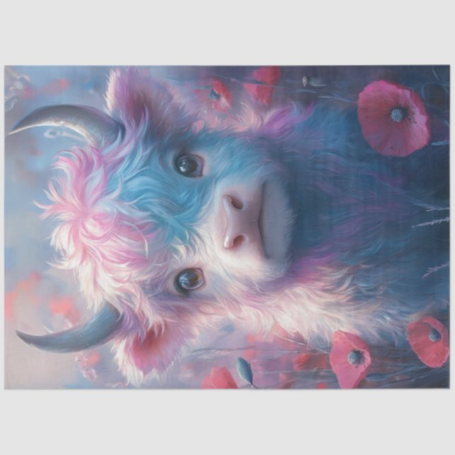 Papier Mousseline Calvaire Des Veaux Des Hautes-Terres Encerclés De  (Recto)