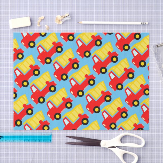 Papier Mousseline Camion à benne de jouets anniversaire de enfant ca (Artisanat)