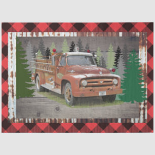 Papier Mousseline Camion-feu vintage