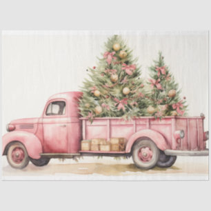 Papier Mousseline Camion Pink Christmas Tree