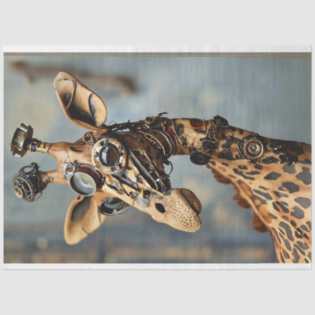 Papier Mousseline Camion Steampunk de découpage orienté (Recto)