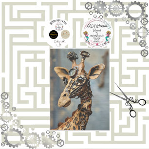 Papier Mousseline Camion Steampunk de découpage orienté