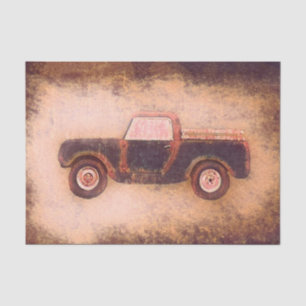 Papier Mousseline Camion Vintage Brun Vieille Texture Rurale Decoupa