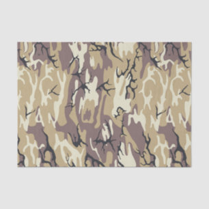 Papier Mousseline Camo Brown