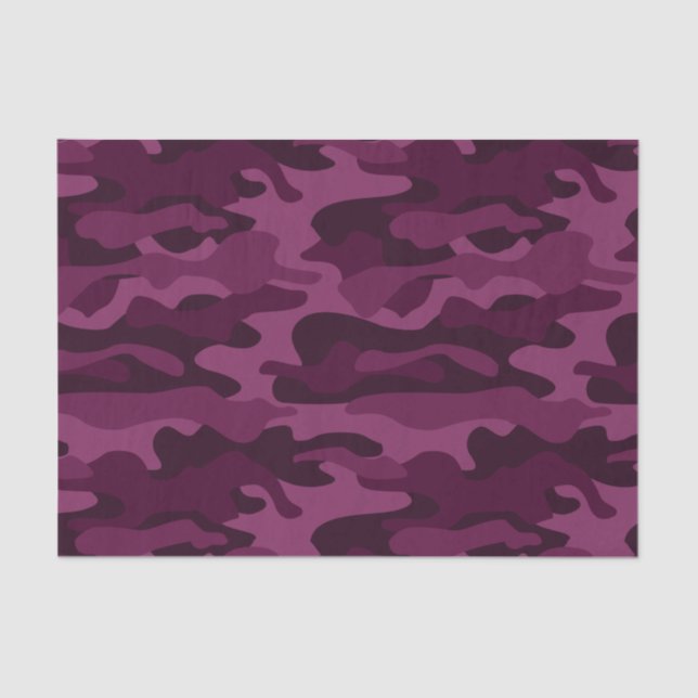 Papier Mousseline Camo de couleur violette tyrienne (Recto)