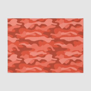 Papier Mousseline Camo monochrome Soda orange