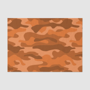 Papier Mousseline Camo Monocolor Espagnol Orange