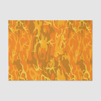 Papier Mousseline Camo orange