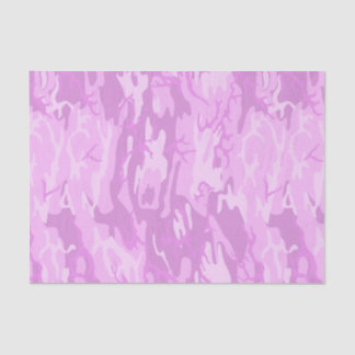 Papier Mousseline Camo rose