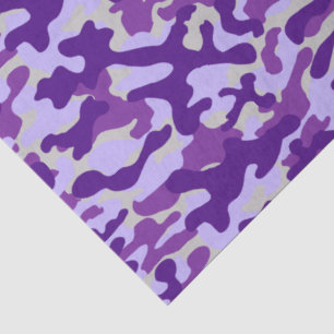 Papier Mousseline Camo violet