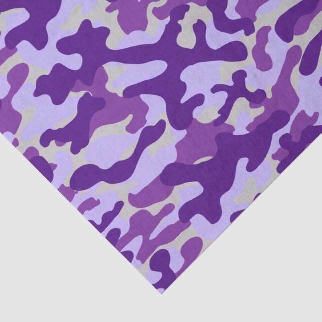 Papier Mousseline Camo violet  (Détail)