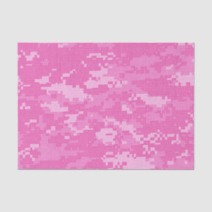 Papier Mousseline Camouflage Camo ACU de l'ARMÉE rose Papier de tiss