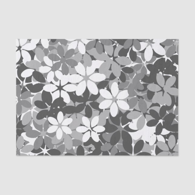 Papier Mousseline Camouflage de fleur (Recto)