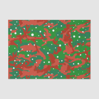 Papier Mousseline Camouflage Haus De Camo Xmas