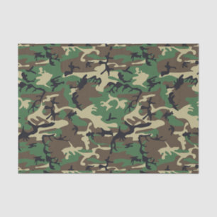 Papier Mousseline Camouflage militaire