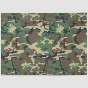 Papier Mousseline Camouflage militaire