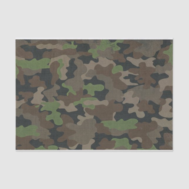 Papier Mousseline Camouflage militaire inspiré Tactique Extérieur (Recto)