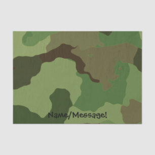 Papier Mousseline Camouflage militaire traditionnel