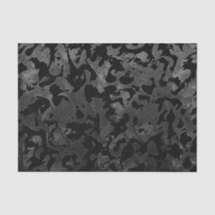 Papier Mousseline Camouflage moderne Camo-noir et gris foncé